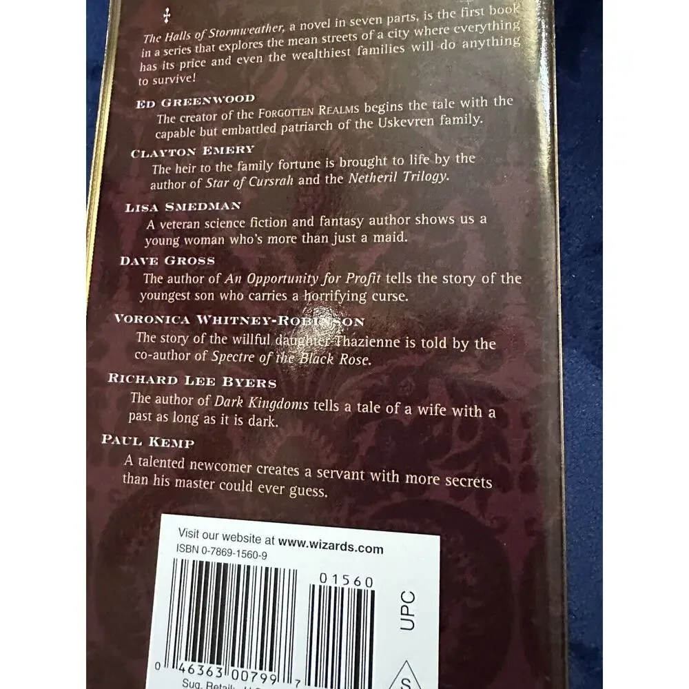 Forgotten Realms The‎ Halls Of Stormweather Vintage PB